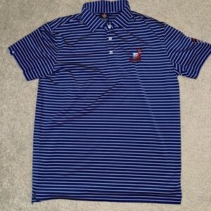 NWOT Donald Ross Sport polo Men’s size M Blue striped